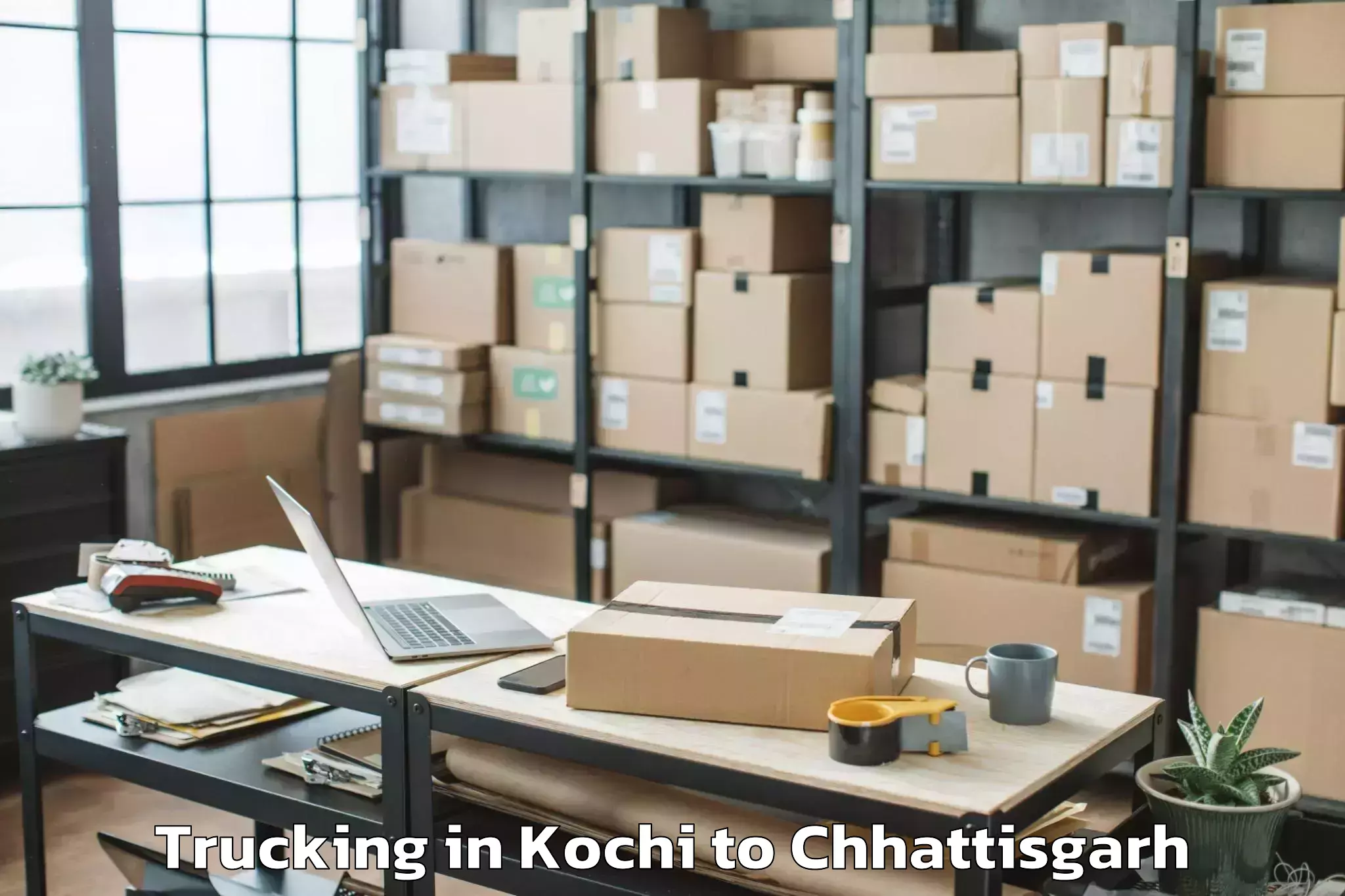 Kochi to Rajnandgaon Trucking Booking